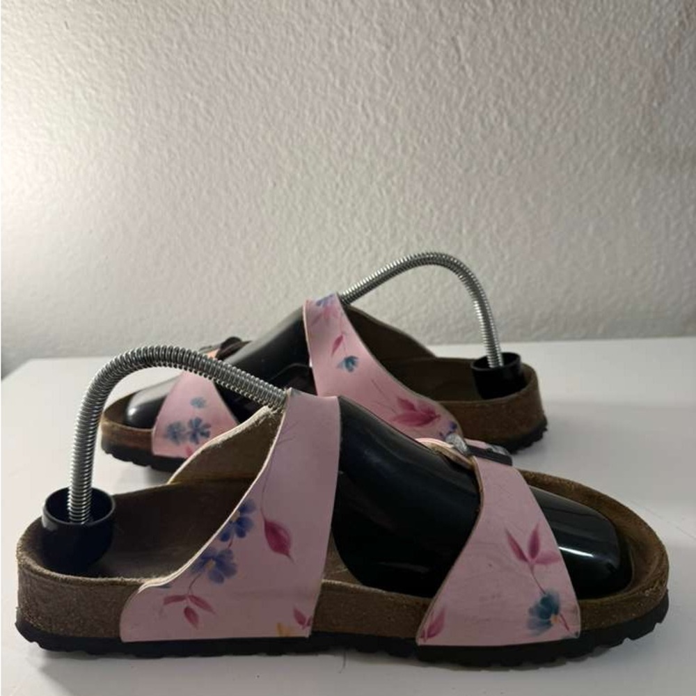 Birkenstock Papillio Pink Floral Double-Strap Sandals - Picture 9 of 13